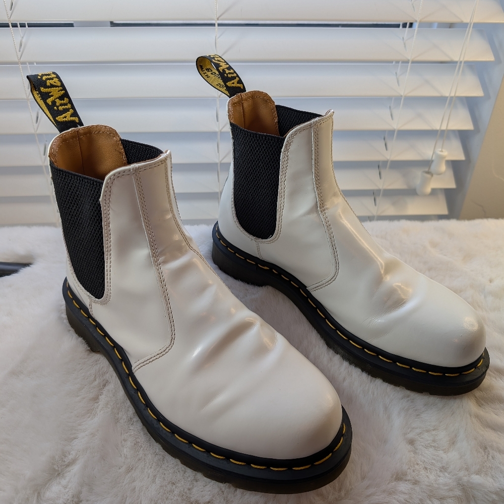 Dr. Martens 2976 Bex Chelsea Boots White | Men’s 8 / Women’s 9 | Platform Sole - Picture 3 of 16
